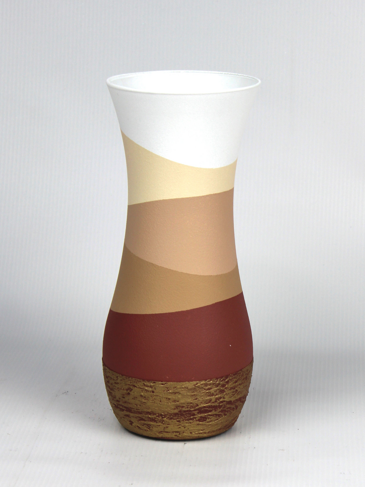table brown art decorative glass vase 8268/260/sh235.1