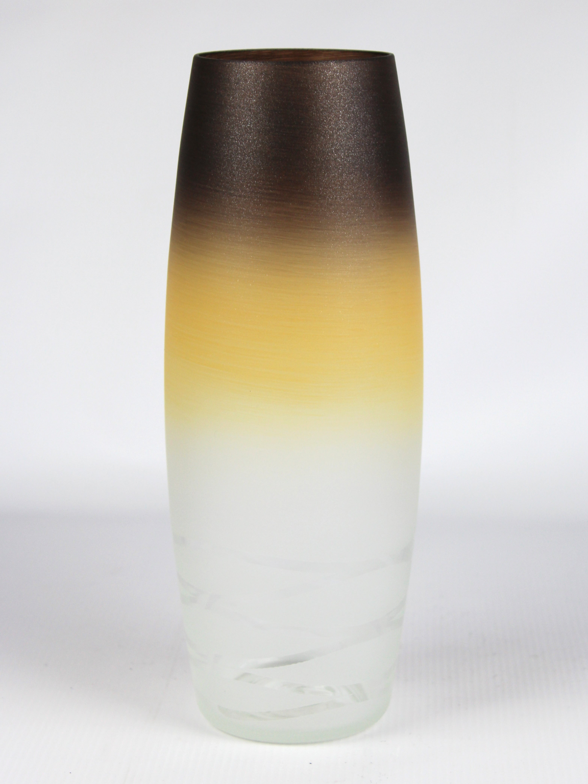 table brown art decorative glass vase 7736/300/sh347