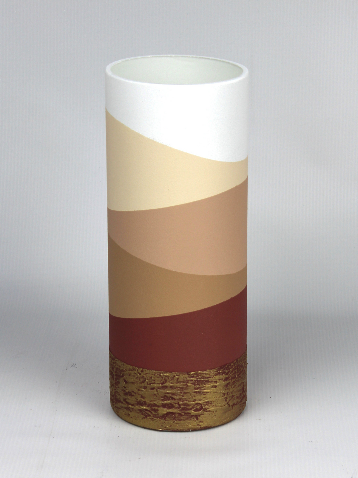 table brown art decorative glass vase 7017/300/sh235.1
