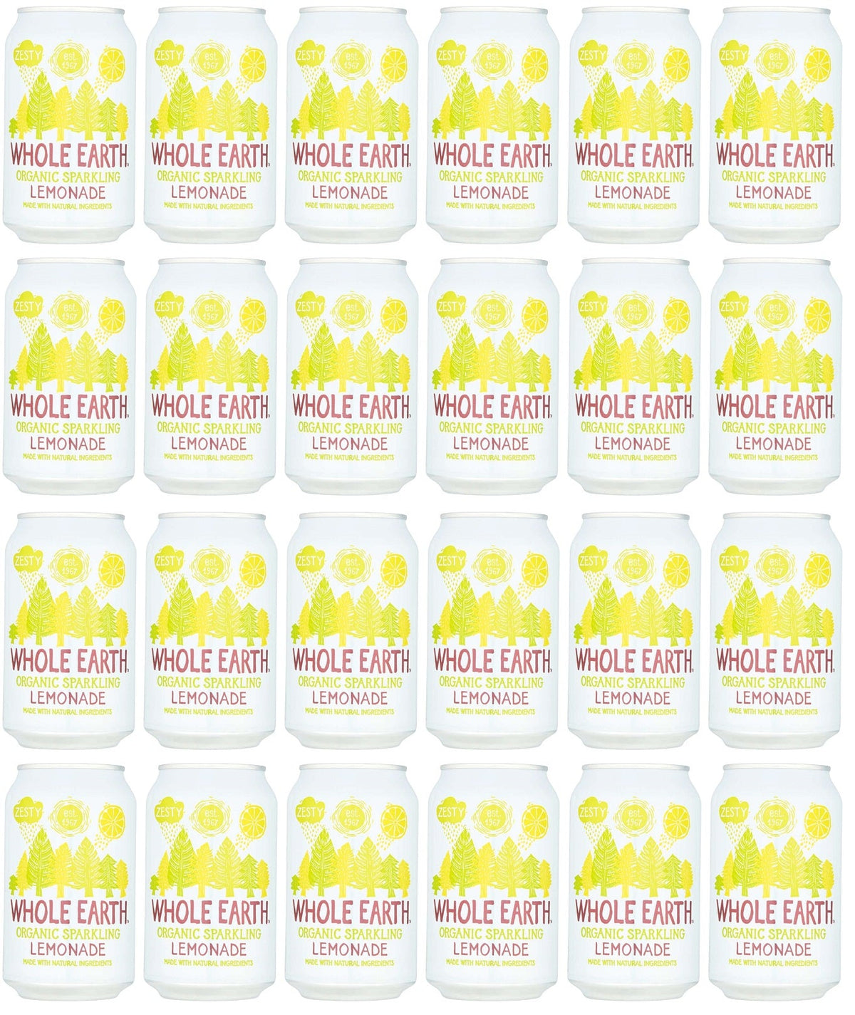 24 x Whole Earth Sparkling Lemonade - 330ml