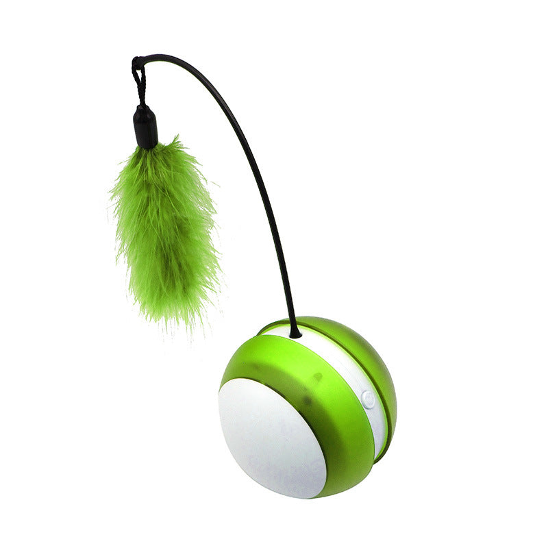 Electric random rolling funny cat toy