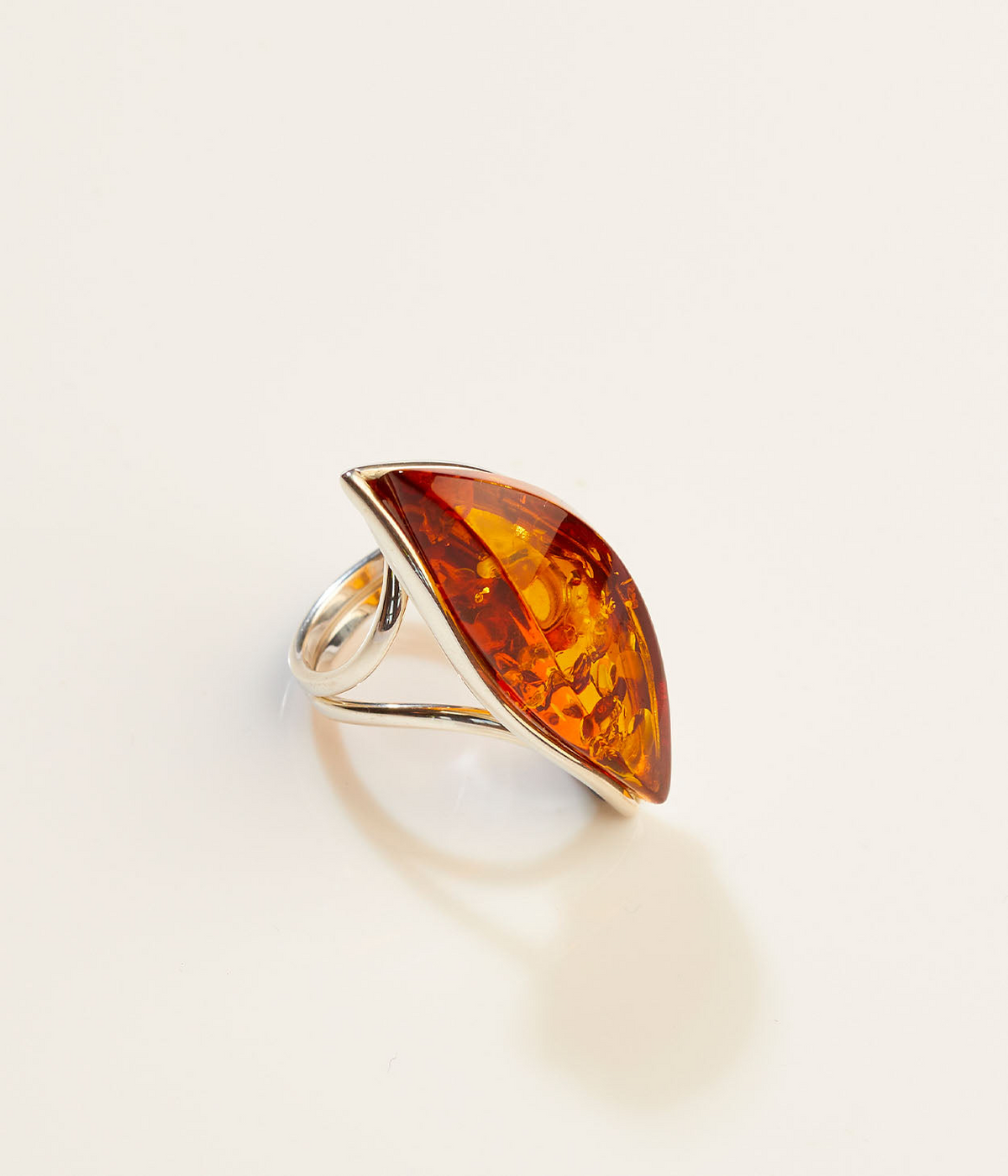 OOAK Firesong Amber Adjustable Ring (SIZE M-S)