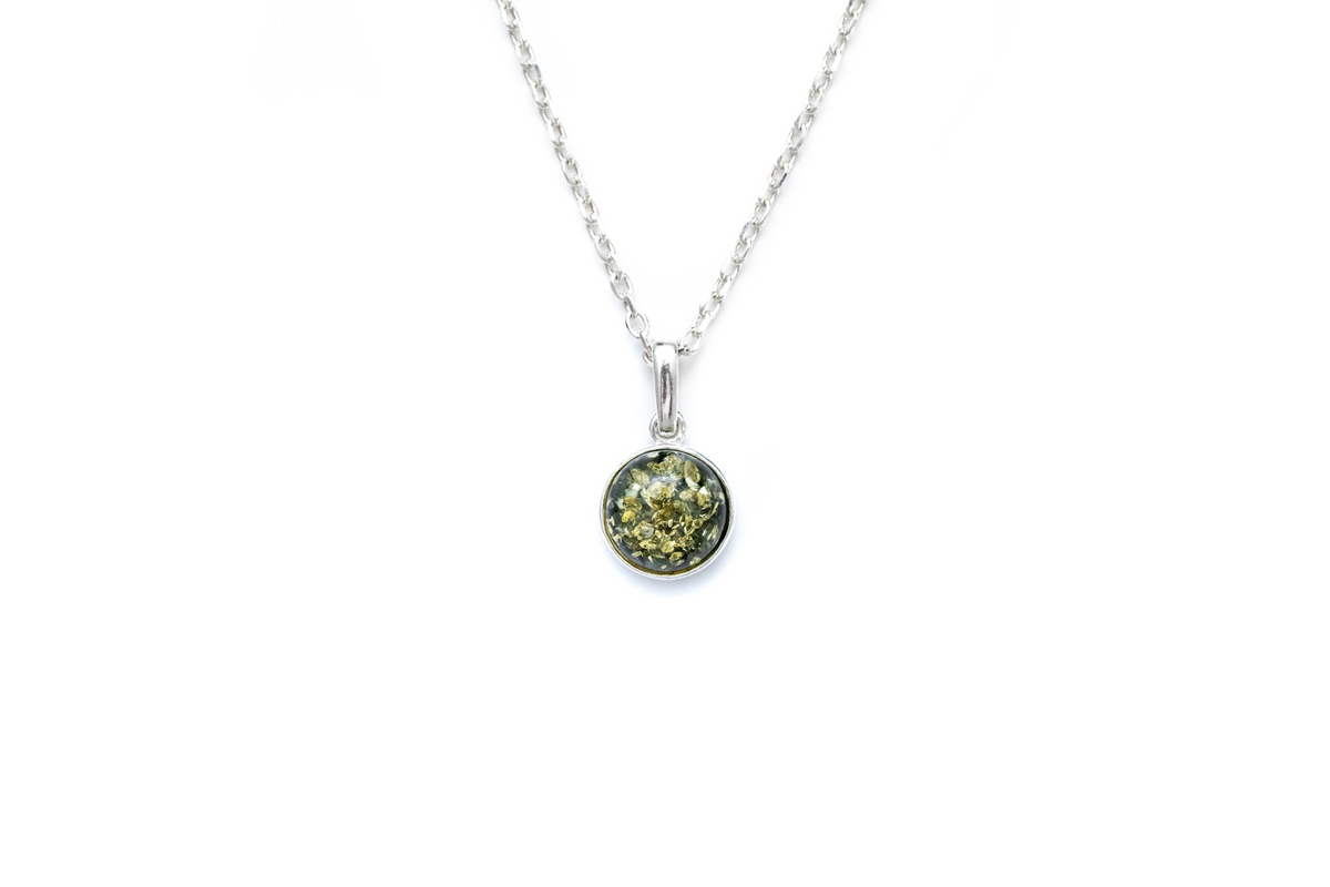 ESSENTIALS Mini Green Amber Pendant