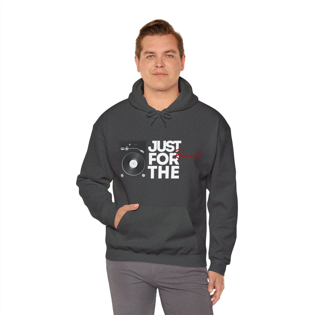 Just for the Record Men's Vinyl Record Hoodie