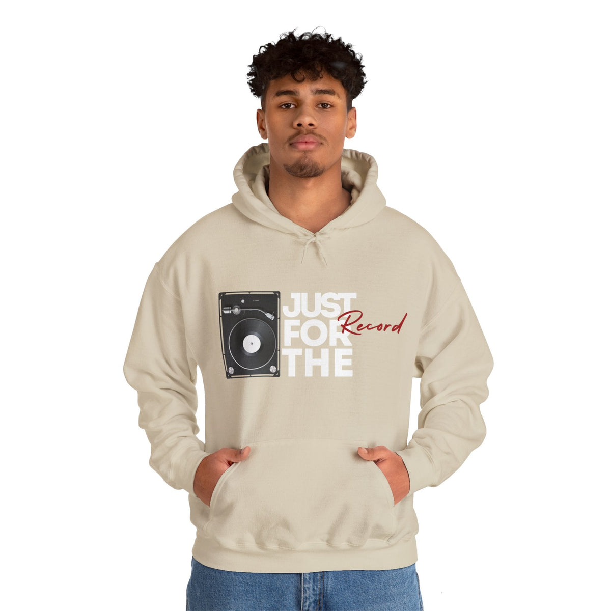 Just for the Record Men's Vinyl Record Hoodie