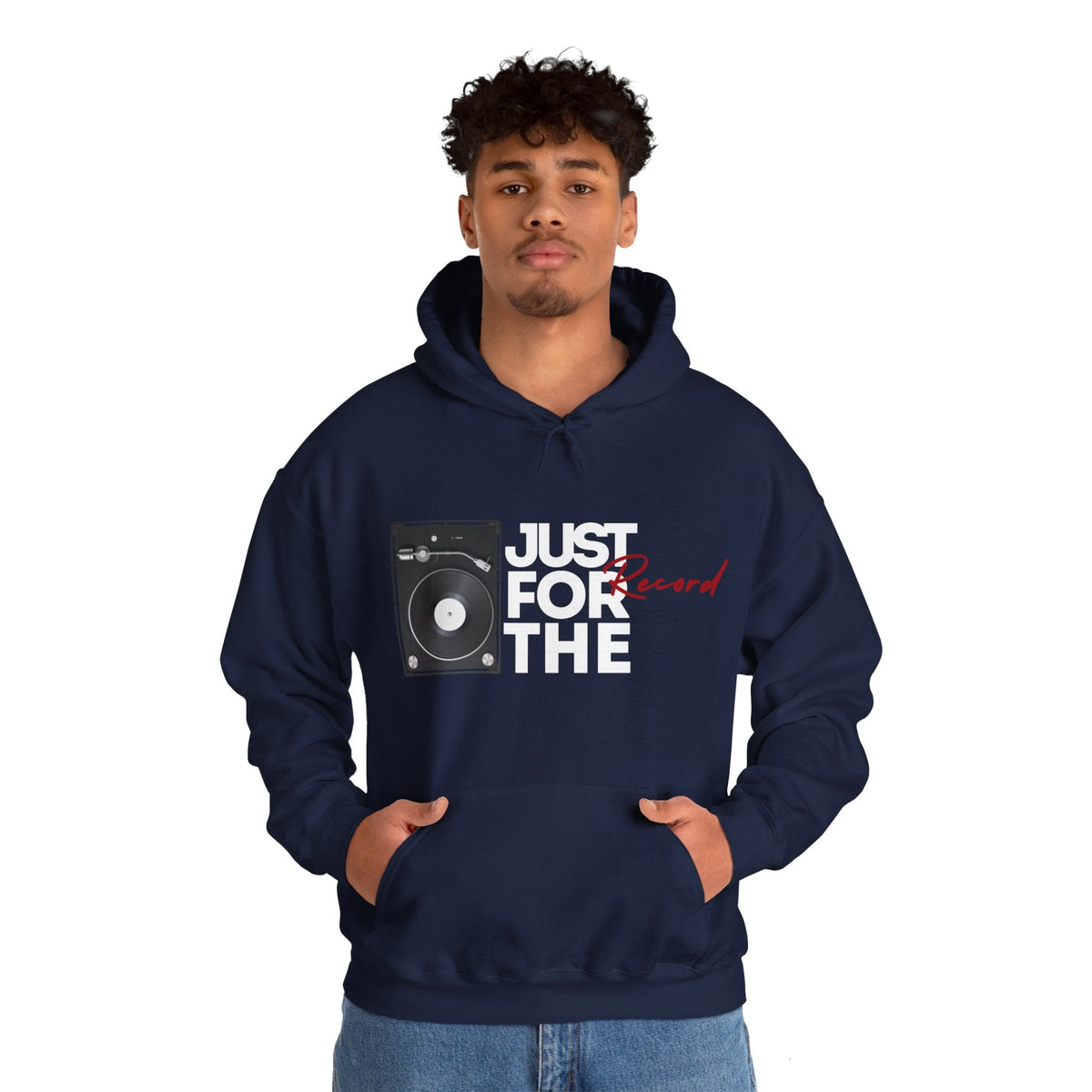 Just for the Record Men's Vinyl Record Hoodie