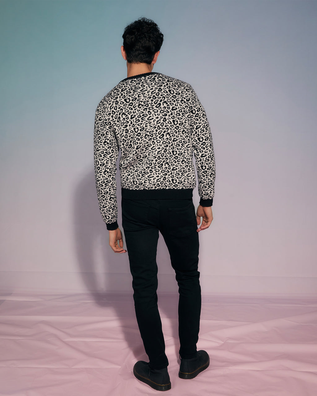 Leopard Wool & Cashmere Knitted Jumper