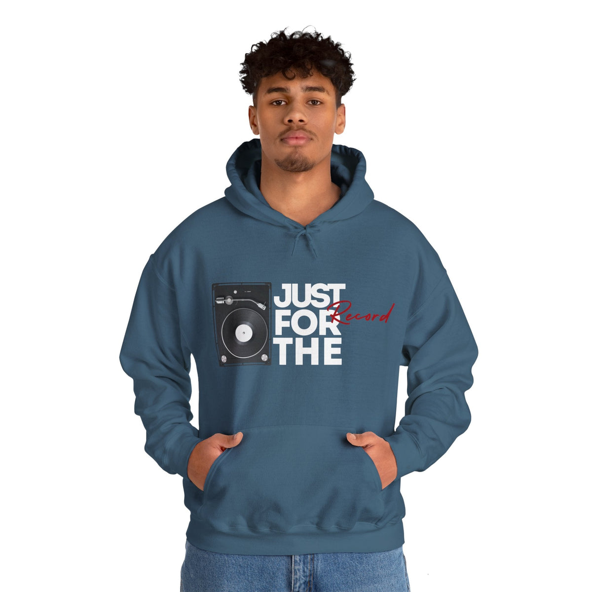Just for the Record Men's Vinyl Record Hoodie