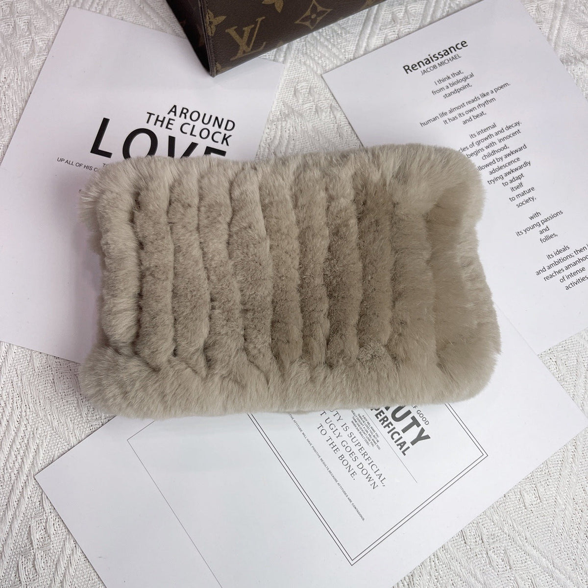 Women's Versatile Fur Snood Warm Scarf