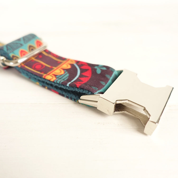 Alloy buckle pet dog ring