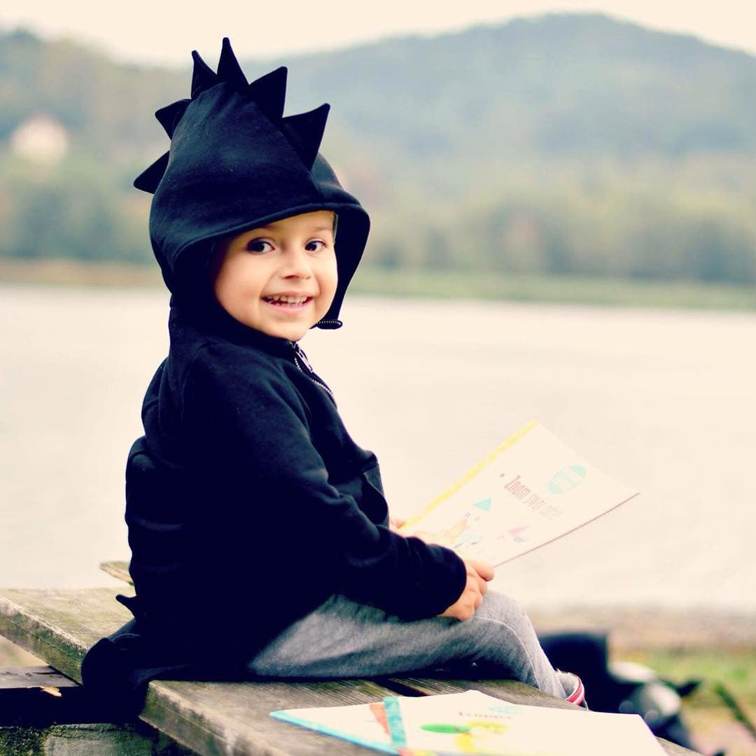 Baby hooded children's jacket