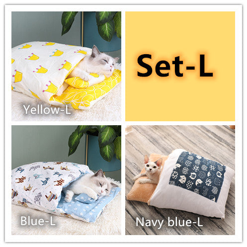 Winter Warm Cat Closed Removable And Washable Quilt
