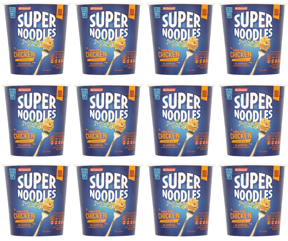 12 x Mcdonnells Super Noodles Tender Roast Chicken Flavour 65G