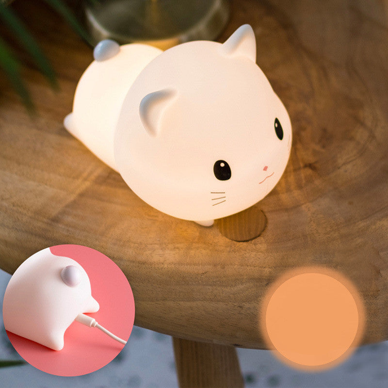 Cat silicone night light