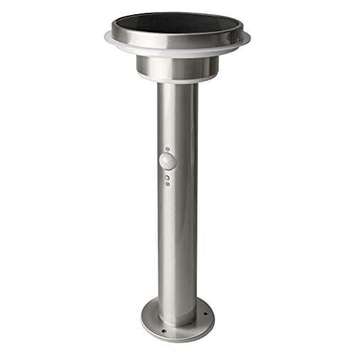 Ledvance LV392700 Endura Solar Style Circle Garden Light with Sensor - Stainless Steel