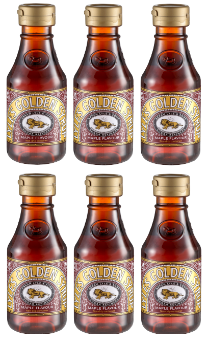 6 x Lyles Ahornsirup Ausgießerflasche 454g