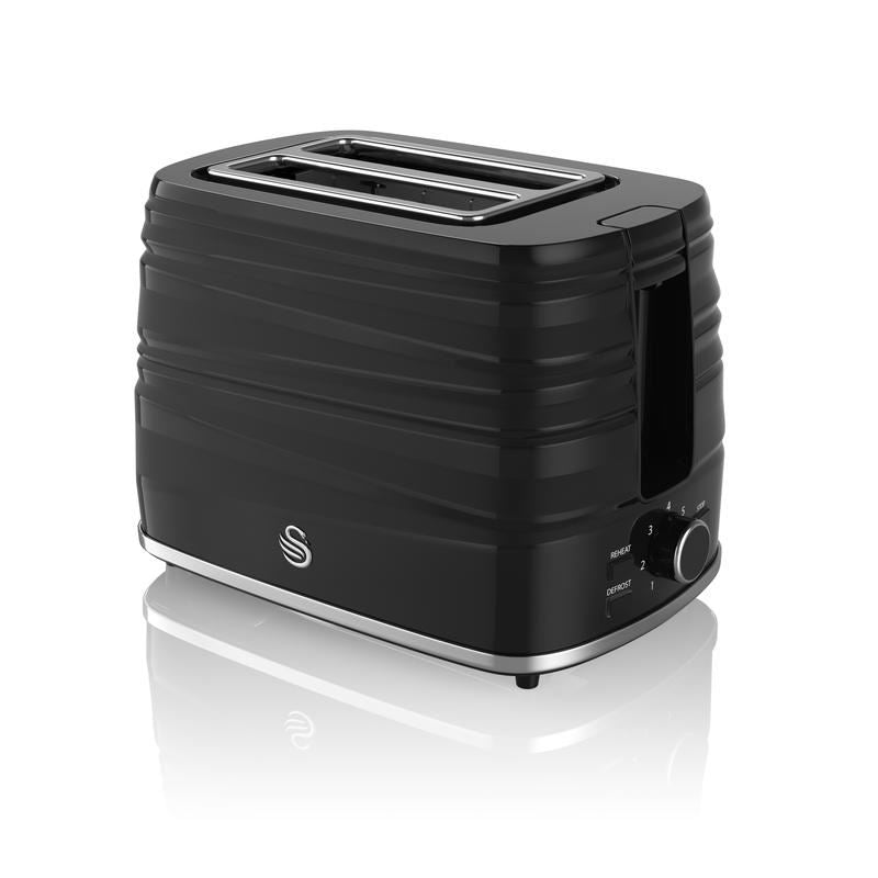 Swan Black Symphony 2 Slice Toaster