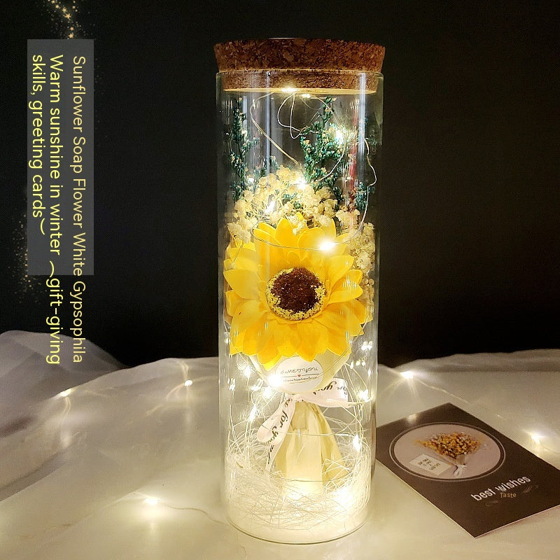 New Teacher's Day Gift Sunflower Bouquet Dried Flowers