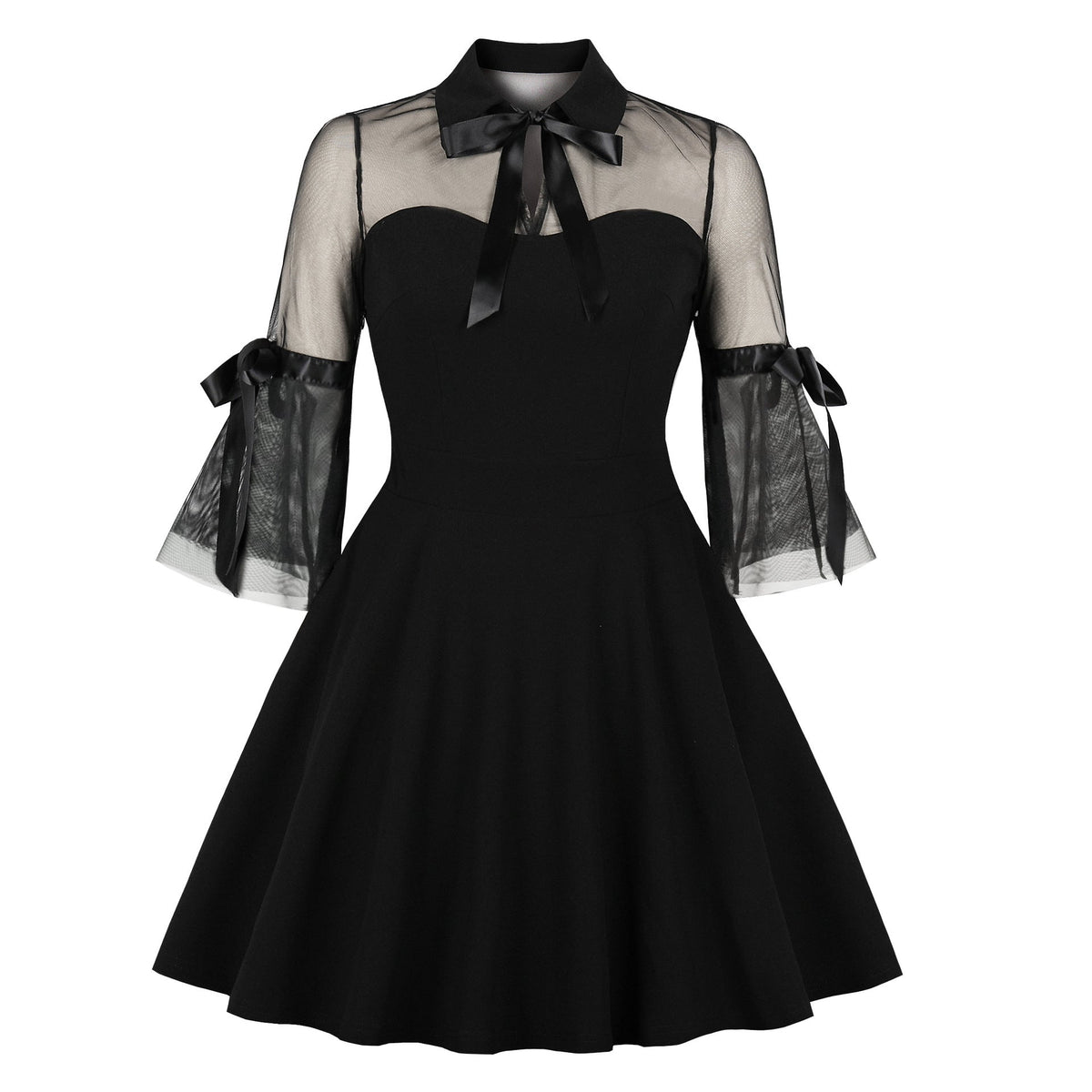 Patchwork retro dress