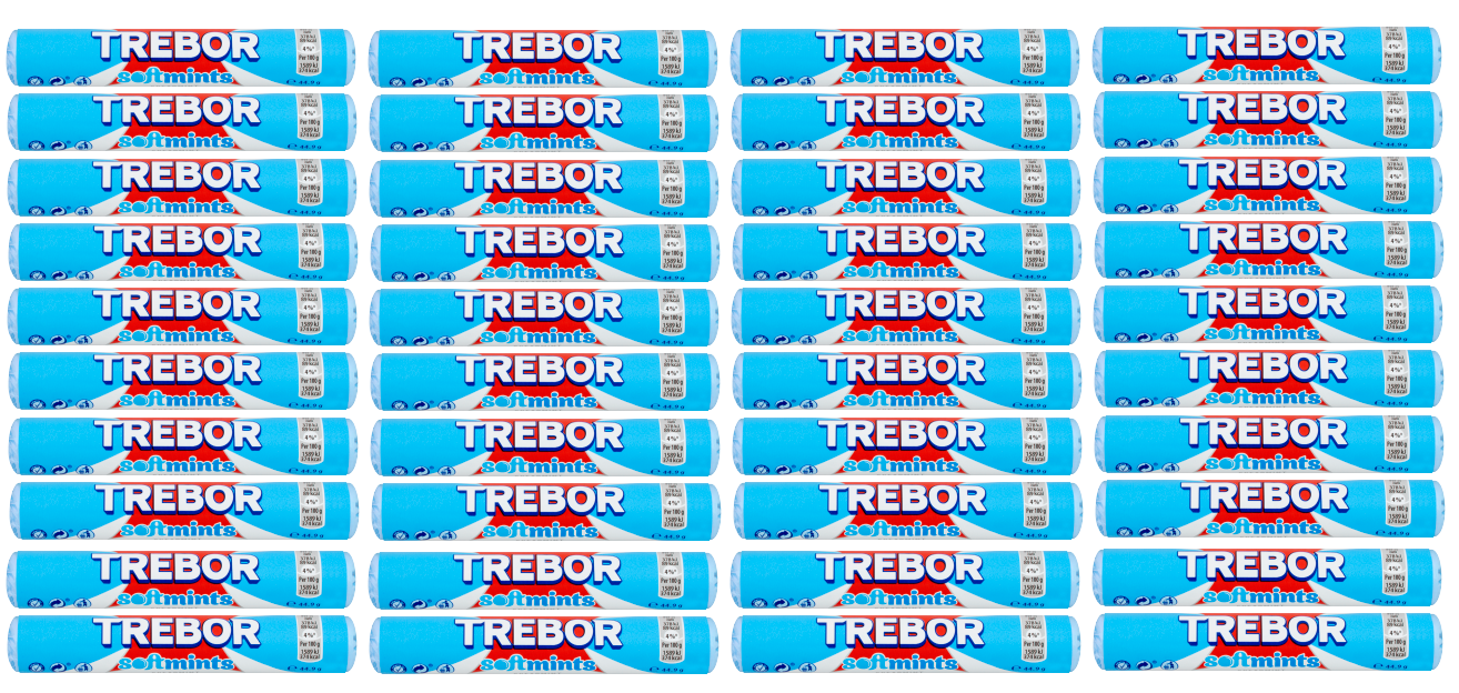 40 x Trebor Softmints Spearmint Blau 44,9g