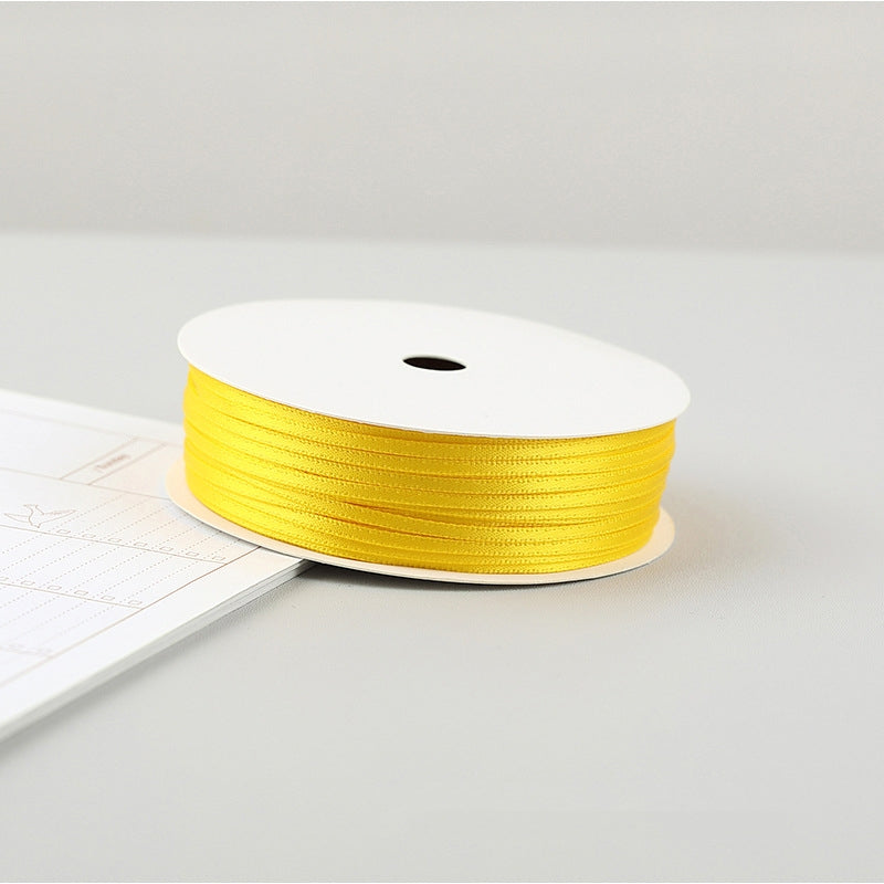 2mm Silk Ribbon Balloon Ribbon Rope Double-sided Diy Packaging