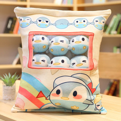 Cute Cat Rabbit Pig Snack Pillow