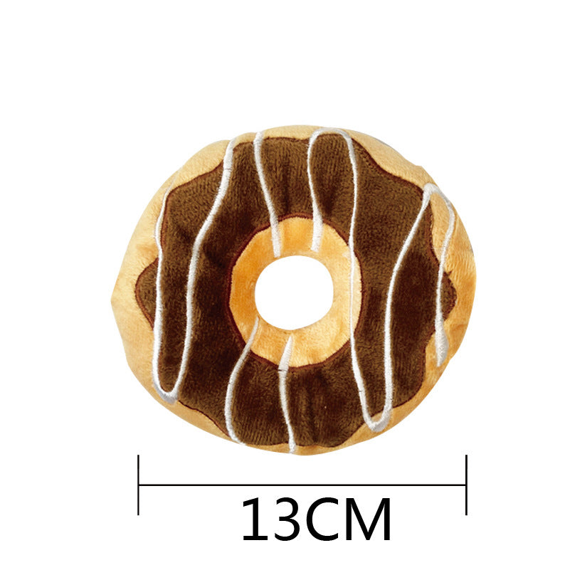 Burger Fruit Cute Pet Voice Dog Toy Teddy Pet Voice Model