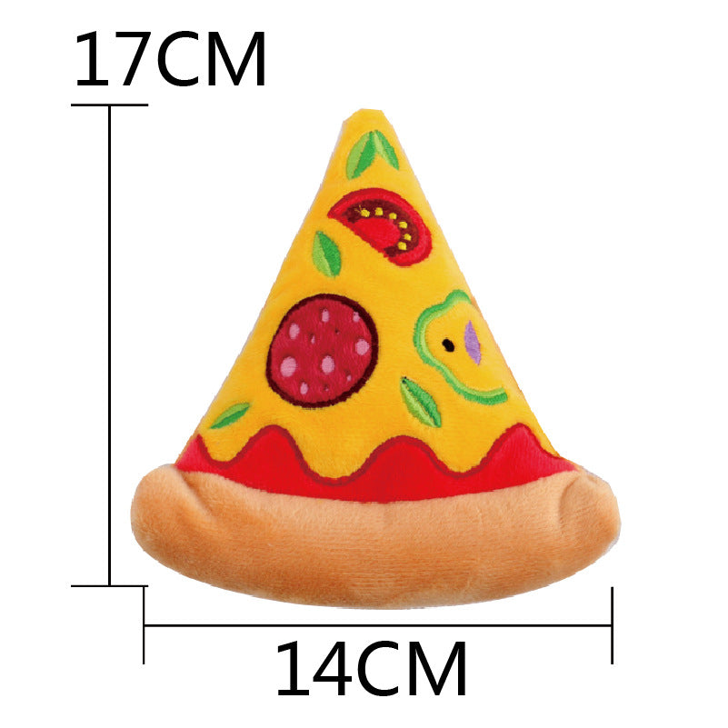 Burger Fruit Cute Pet Voice Dog Toy Teddy Pet Voice Model