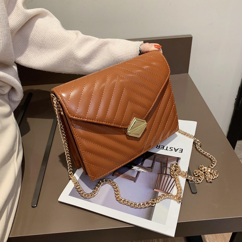 Chain Shoulder Bag Fashion Rhombus Small Square Bag
