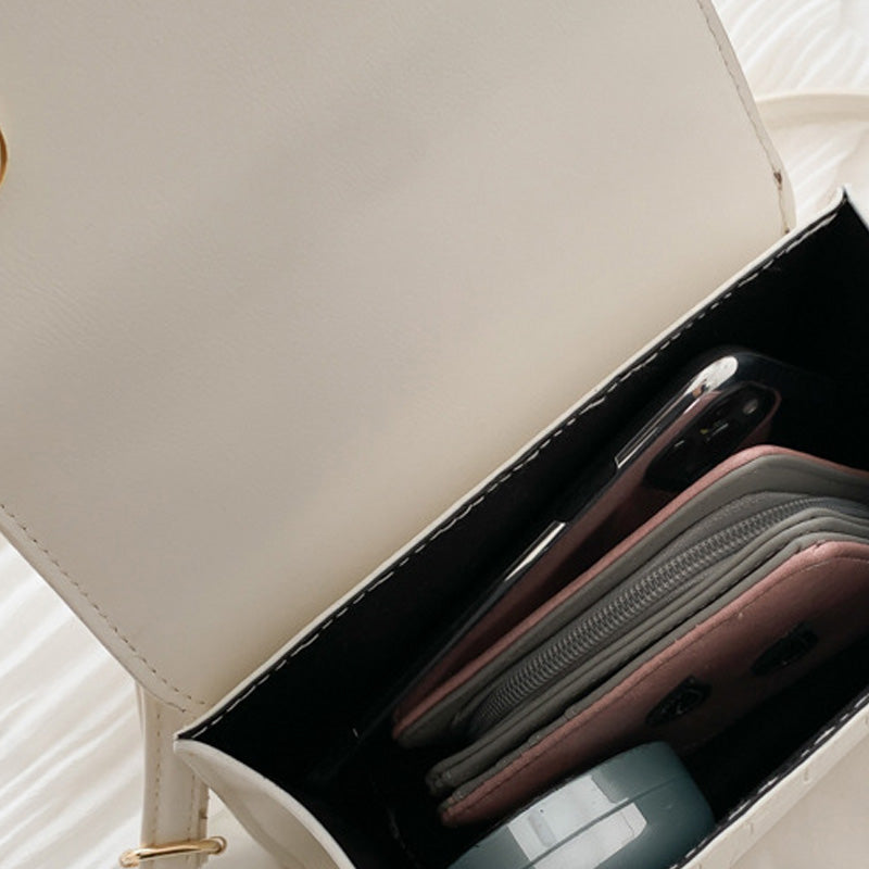 Fashion All-Match Portable Pattern One-Shoulder Small Square Bag