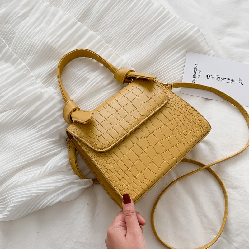 Fashion All-Match Portable Pattern One-Shoulder Small Square Bag
