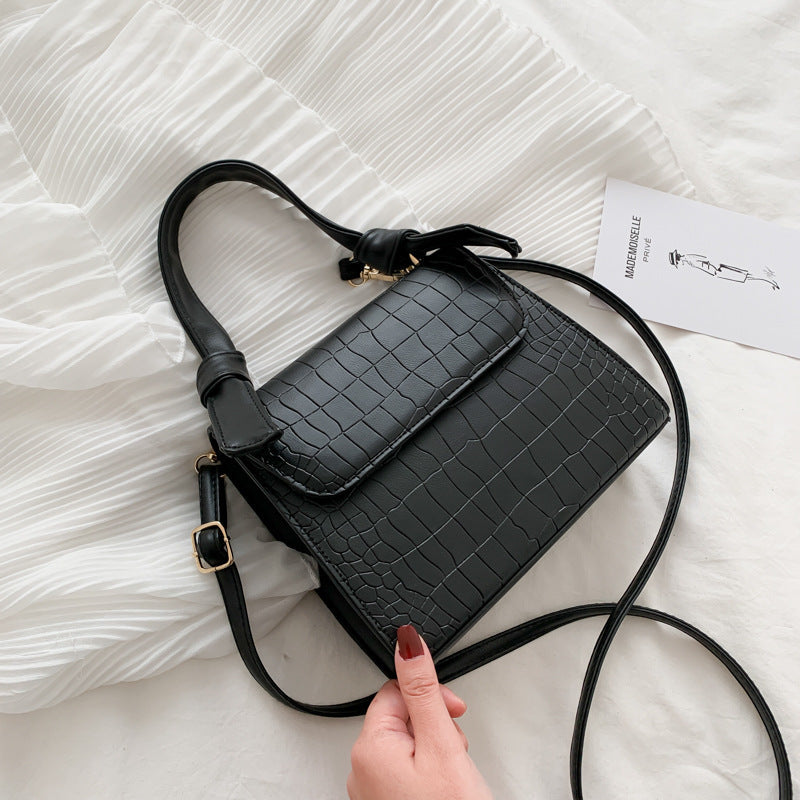Fashion All-Match Portable Pattern One-Shoulder Small Square Bag