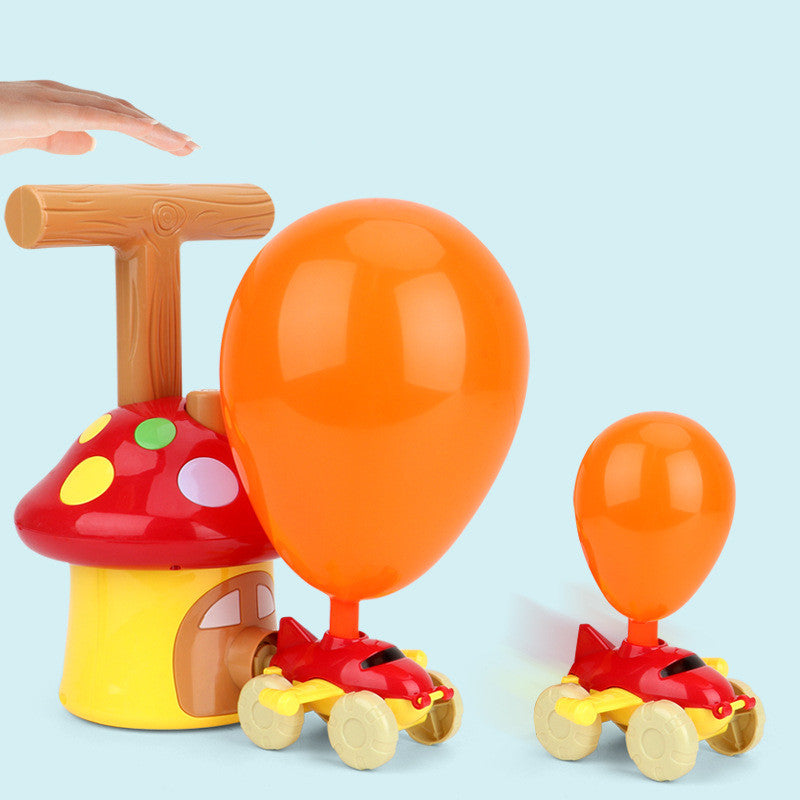 Cartoon Mushroom Powered Balloon Car