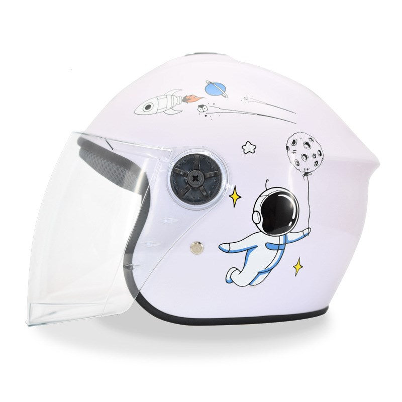 Children's Electric Battery Car Helmet Gray