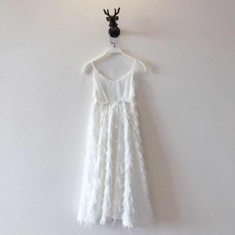Parent-Child Dress Summer White Backless Mother And Daughter Skirt Fairy