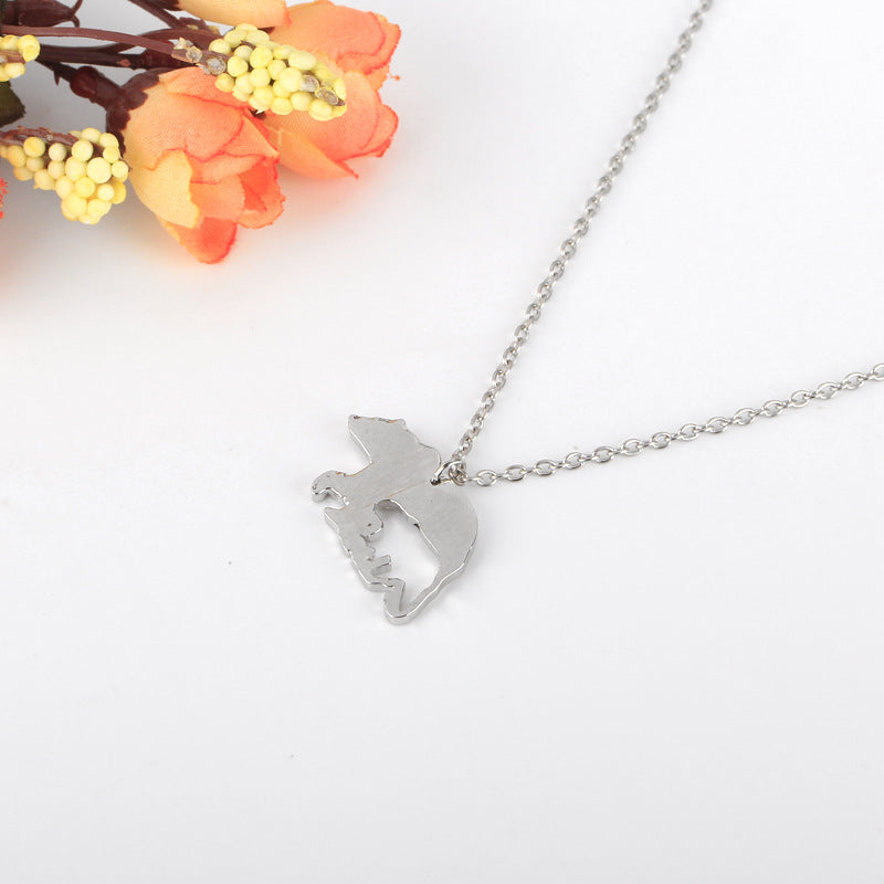 Cross-border WISH Amazon Hot Selling European and American Mother's Day Gift Mama Bear Necklace