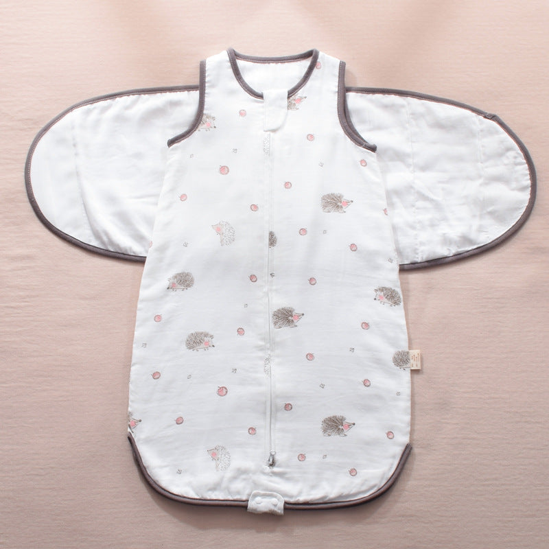 Infant Sleeping Bag Baby Wrapped Swaddle Sleeping Bag Gauze Baby Wings Sleeping Bag