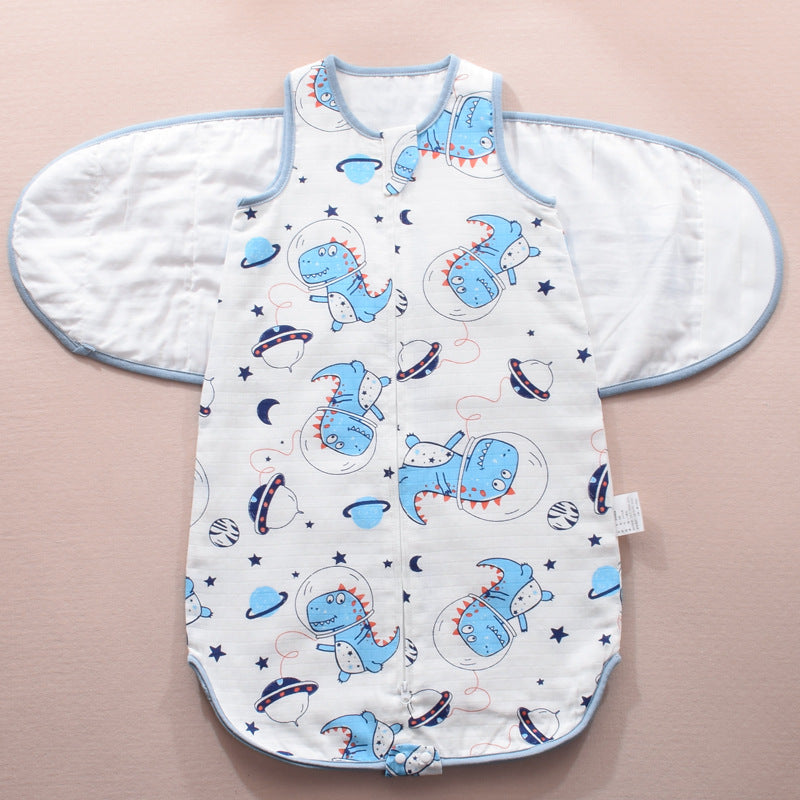 Infant Sleeping Bag Baby Wrapped Swaddle Sleeping Bag Gauze Baby Wings Sleeping Bag