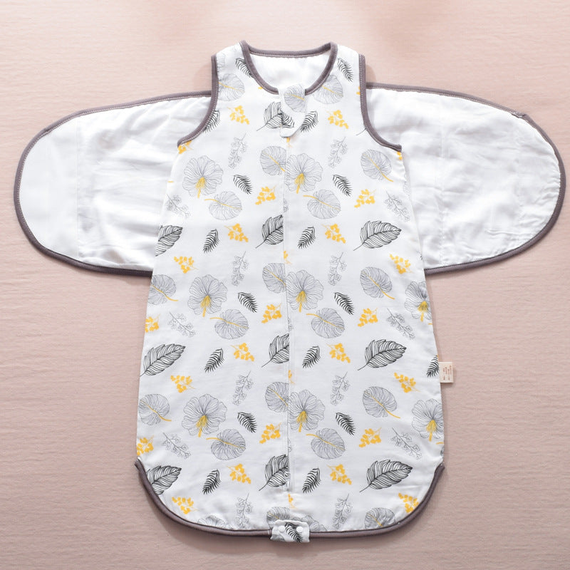 Infant Sleeping Bag Baby Wrapped Swaddle Sleeping Bag Gauze Baby Wings Sleeping Bag