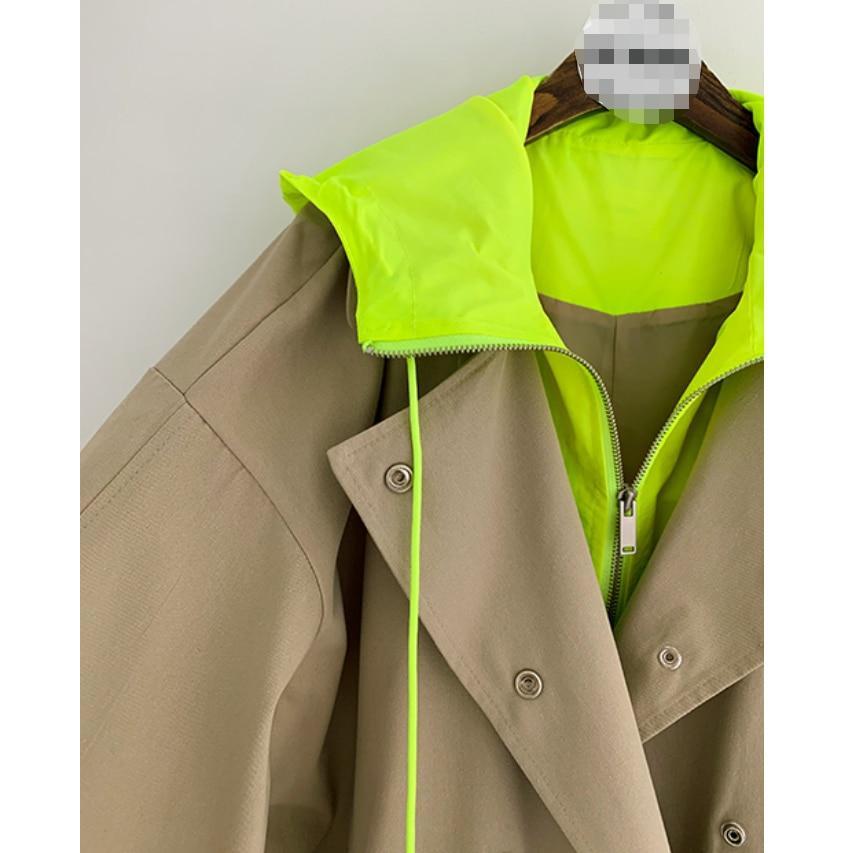 Retro Tooling Trench Coat Women's Mid-length