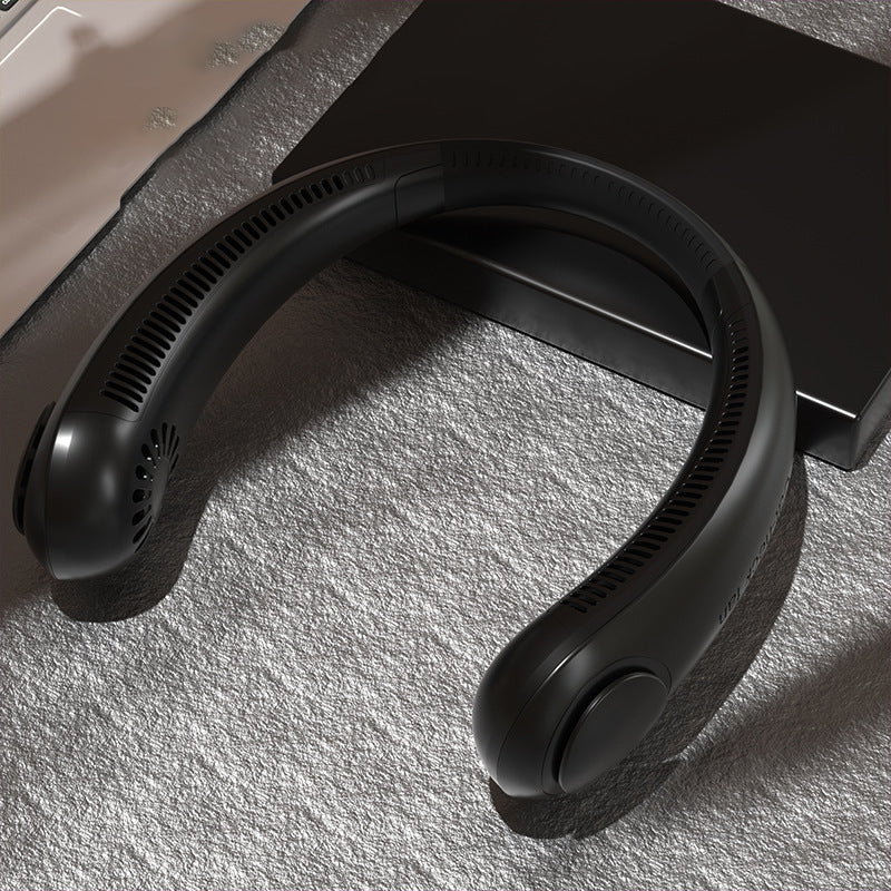 Wearable Neck Fan – Hands-Free Bladeless Cooling | 3-Speed USB Rechargeable