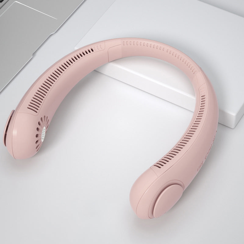 Wearable Neck Fan – Hands-Free Bladeless Cooling | 3-Speed USB Rechargeable