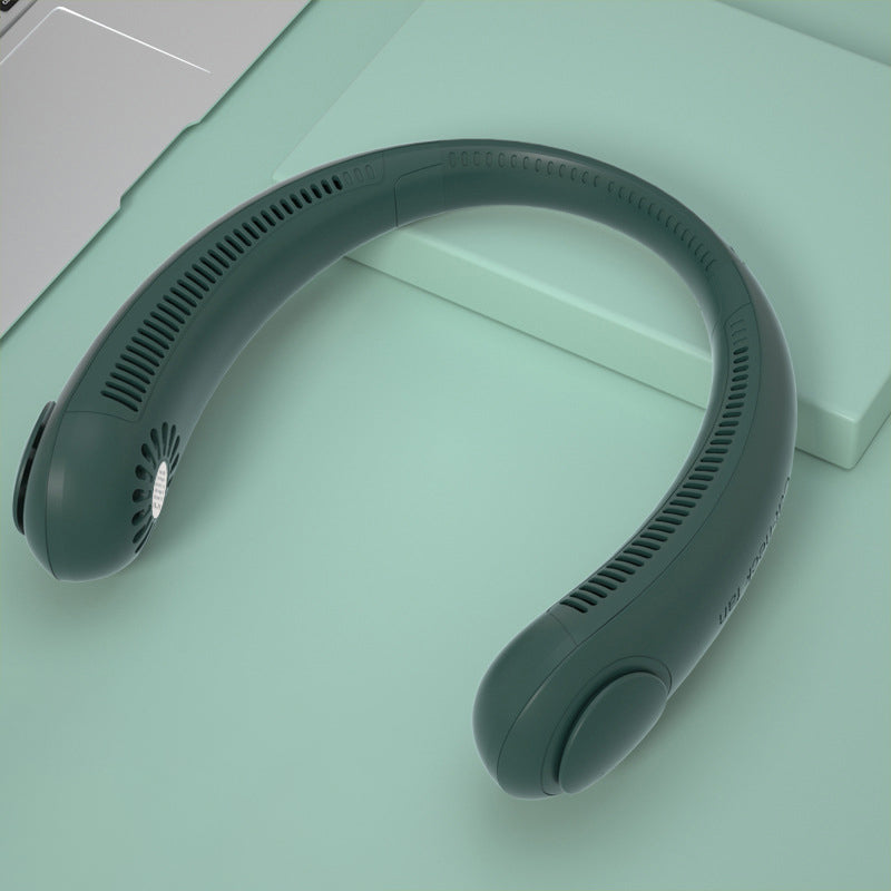 Wearable Neck Fan – Hands-Free Bladeless Cooling | 3-Speed USB Rechargeable