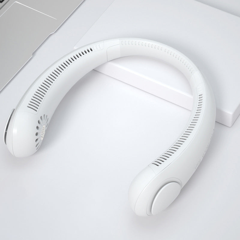 Wearable Neck Fan – Hands-Free Bladeless Cooling | 3-Speed USB Rechargeable