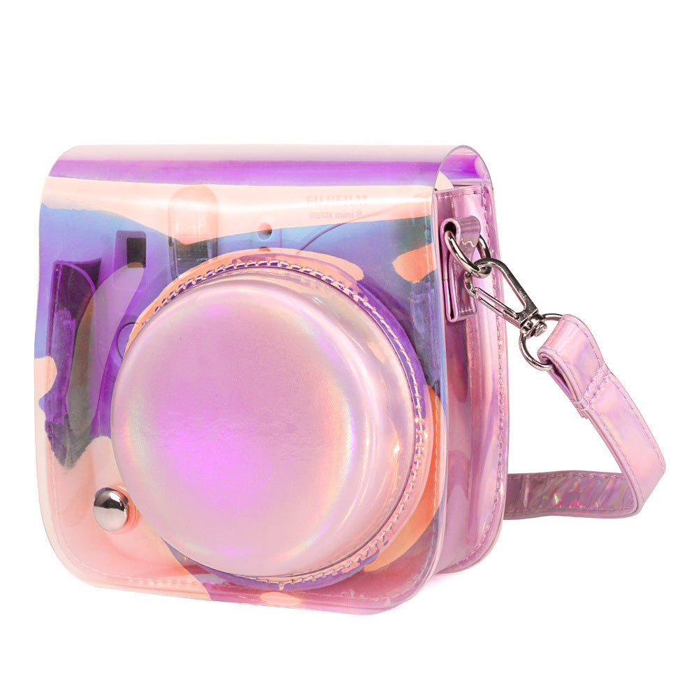 Bright Color Laser Camera Bag Light Variable Protective Leather Case