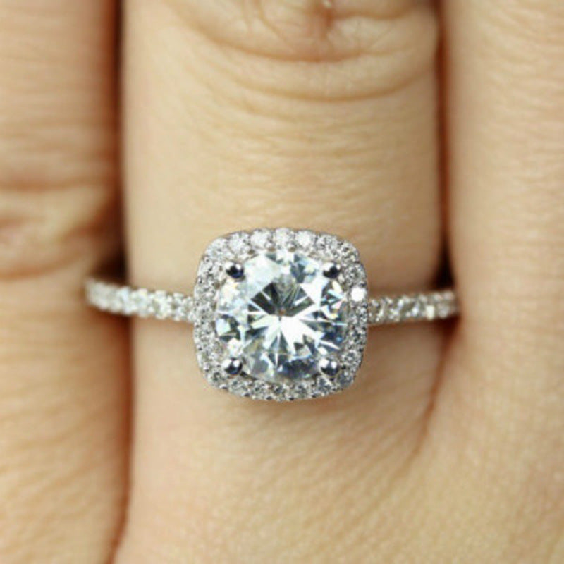 Cross-Border European And American Valentine'S Day Gift Jewelry Fashion Engagement Ring