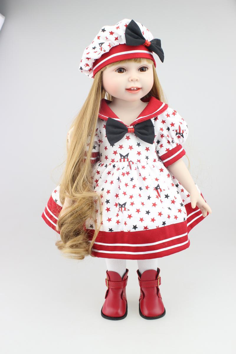 Girl Toy Gift Long Hair Dressing Up Dress Up Play House Toy Princess Doll Children'S Day Gift