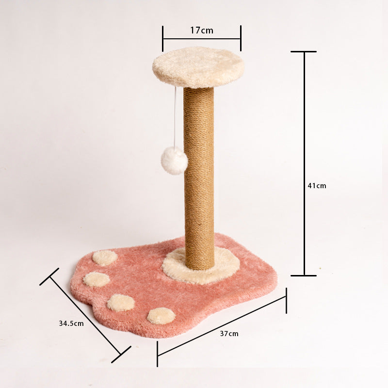 Cat Scratching Post Claw Grinder Vertical Non-Dandruff Wear-Resistant Cat Climbing Frame Nest Funny