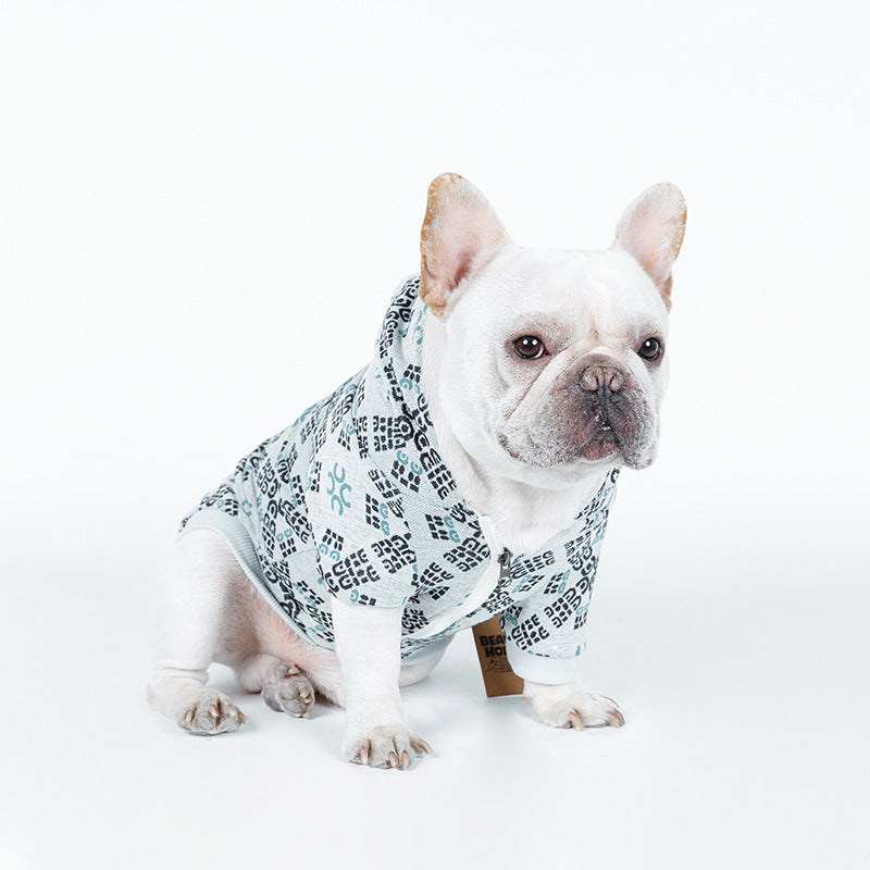 Teddy Dog Pattern Print Pet Clothes