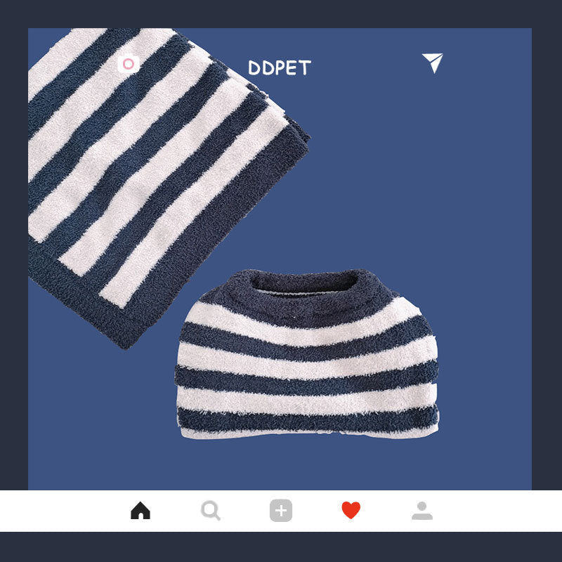 New Pet Dog Clothes Soft Striped Sweater
